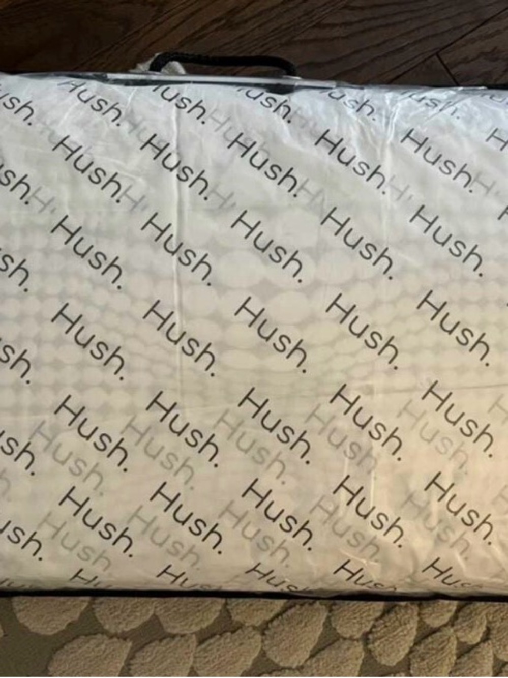 Never used Hush Pillow. Hush Eco Pillow -King Size
